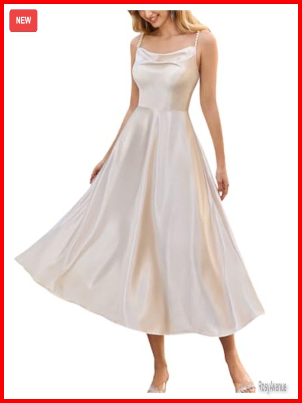 Satin Formal Evening Gown Maxi Dress Bridesmaid Cocktail Party